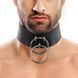 Чоловічий чокер із натуральної шкіри з кільцями Art of Sex Zane Collar картинка 1