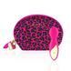 Мини вибромассажер Rianne S: Lovely Leopard Mini Wand Pink + косметичка-чехол на замочке картинка