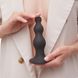 Насадка для страпона Strap-On-Me Dildo Plug Beads Black, розмір S (діаметр 4 см) картинка 6