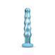 Стеклянный дилдо волнистый с силиконовой основой Gildo Ocean Flow Glass Dildo (диаметр 5 см) картинка 1