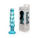 Стеклянный дилдо волнистый с силиконовой основой Gildo Ocean Flow Glass Dildo (диаметр 5 см) картинка 2