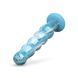 Стеклянный дилдо волнистый с силиконовой основой Gildo Ocean Flow Glass Dildo (диаметр 5 см) картинка 4