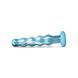 Стеклянный дилдо волнистый с силиконовой основой Gildo Ocean Flow Glass Dildo (диаметр 5 см) картинка 3