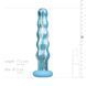 Стеклянный дилдо волнистый с силиконовой основой Gildo Ocean Flow Glass Dildo (диаметр 5 см) картинка 7