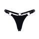 Трусики класичні з кільцями Feral Feelings String Bikini Black картинка 1