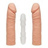 Фото Фаллоимитатор двосторонний Doc Johnson The D Double D - 16 Inch ULTRASKYN (диаметр 4,5 см)