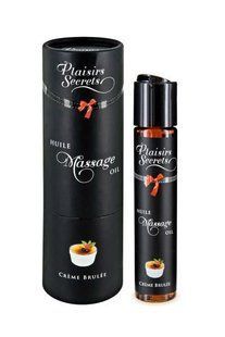 Массажное масло съедобное с афродизиаками Plaisirs Secrets Creme Brulee Крем-брюле (59 мл) картинка