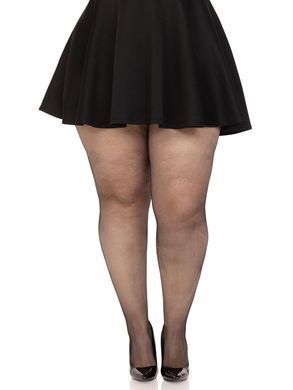 Колготки у сіточку Leg Avenue Spandex micro net tights Black, розмір 1X/2X зображення