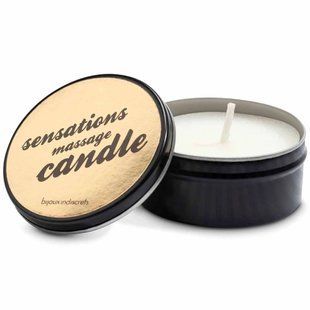 Массажная свеча Bijoux Indiscrets Scented Massage Candle, жасмин-роза (70 г) картинка