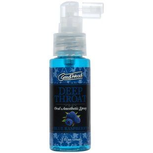 Спрей для мінету Doc Johnson GoodHead DeepThroat Spray Blue Raspberry (59 мл) зображення