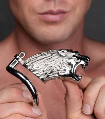 Клетка для члена с замочком Master Series Tiger King Cock Cage With Lock картинка