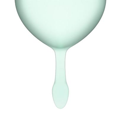 Набір менструальних чаш Satisfyer Feel Good light green, світло-зелений (15 і 20 мл) зображення