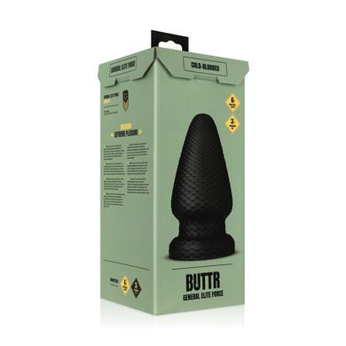 Анальна пробка з присоскою BUTTR Cold Blooded Scaled Butt Plug (діаметр 9,9 см) зображення