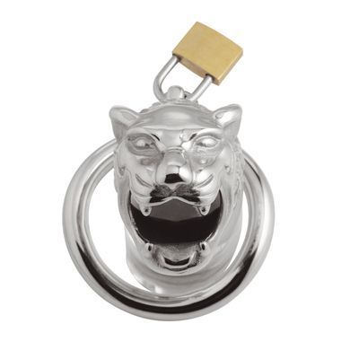Клетка для члена с замочком Master Series Tiger King Cock Cage With Lock картинка