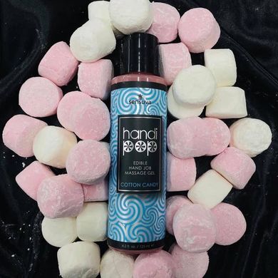 Масажний гель для орально-мануальних ласк Sensuva Handipop Cotton Candy, солодка вата (125 мл) зображення