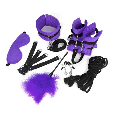 Набір БДСМ Art of Sex Soft Touch BDSM Set, фіолетовий (9 предметів) зображення