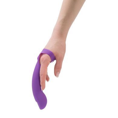 Насадка на палець для стимуляції ерогенних зон Simple True Extra Touch Finger Dong Purple зображення
