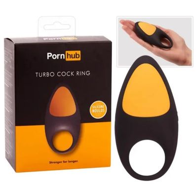 Ерекційне віброкільце Pornhub Turbo Cock Ring (зіпсована упаковка) зображення