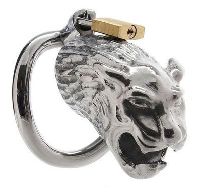 Клетка для члена с замочком Master Series Tiger King Cock Cage With Lock картинка