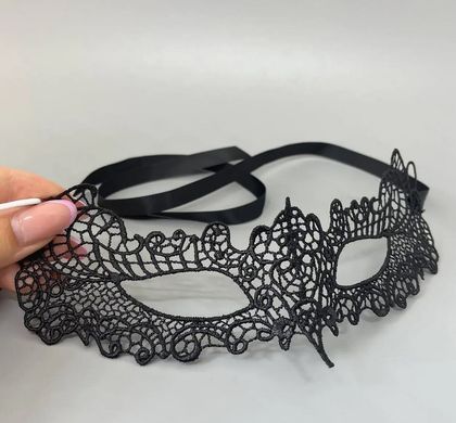 Ажурна маска на очі зі стрічками-зав'язками Obsessive A701 mask One size зображення