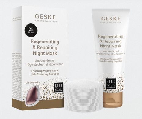 Регенеруюча та відновлювальна нічна маска GESKE Regenerating&Repairing Night Mask (50 мл + 25 серветок) зображення