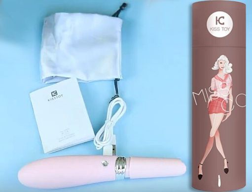 Вакуумный стимулятор-вибратор KissToy Miss CC Pink (диаметр 3,6 см) картинка