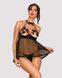 Откровенная рубашка + трусики JSY JS228164 Black, размер S/M картинка 1