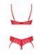 Откровенный комплект с кружевом Obsessive Ingridia 2-pcs crotchless set, размер XL/2XL картинка 4