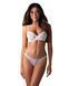 Ніжний комплект: бюст та трусики Obsessive Alissium 2-pcs set White, розмір XS/S картинка 1