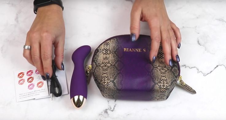 Вибратор для точки G Rianne S: Boa Mini Pink + косметичка-чехол на замке картинка