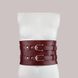 Кожаный пояс для бондажа Liebe Seele Wine Red Waist Cuff, размер S картинка 3