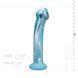 Стеклянный дилдо с объемной головкой и силиконовой основой Gildo Ocean Ripple Glass Dildo (диаметр 5 см) картинка 8