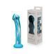 Стеклянный дилдо с объемной головкой и силиконовой основой Gildo Ocean Ripple Glass Dildo (диаметр 5 см) картинка 2