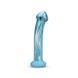 Стеклянный дилдо с объемной головкой и силиконовой основой Gildo Ocean Ripple Glass Dildo (диаметр 5 см) картинка 1