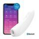 Интерактивный вакуумный клиторальный стимулятор с вибрацией Satisfyer Curvy 1+ White картинка