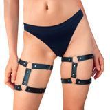 Фото Гартеры на ногу из натуральной кожи Art of Sex Kristina Leg Garters, черные (2 шт)