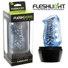 Мастурбатор з отворами для пальців Fleshlight Fleshskins Grip Blue Ice зображення