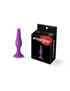 Анальна пробка на присосці MAI Attraction Toys №32 Purple (діаметр 2,5 см) зображення