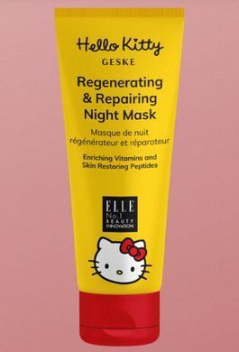 Регенерирующая и восстановительная ночная маска GESKE Regenerating Repairing Night Mask by Hello Kitty Head (50 мл + 25 салфеток) картинка
