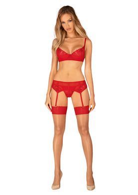 Сексуальний комплект з мереживом Obsessive Ingridia 3-pcs set, розмір XS/S зображення