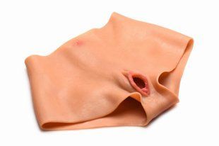 Шорты с накладной вагиной Master Series Silicone Vagina + Butt Panties Large картинка