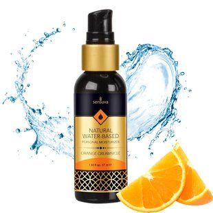 Лубрикант на водній основі їстівний Sensuva Natural Water-Based Orange Creamsicle, апельсинове морозиво (57 мл) зображення