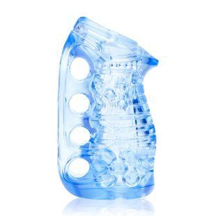 Мастурбатор с отверстиями для пальцев Fleshlight Fleshskins Grip Blue Ice картинка