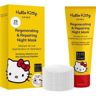 Регенерирующая и восстановительная ночная маска GESKE Regenerating Repairing Night Mask by Hello Kitty Head (50 мл + 25 салфеток) картинка
