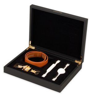 Шкіряний кляп з 2-ма насадками LOCKINK Ball-Gag & Gag-bite Set Brown зображення