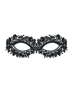 Ажурна маска зі стрічками-зав'язками Obsessive A710 mask One size зображення