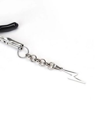 Зажимы для сосков с молнией Liebe Seele Lightning Nipple Clamps Silver картинка