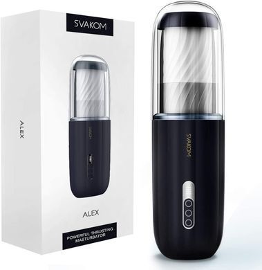 Автоматический мастурбатор с озвучкой Svakom Alex Dark Blue картинка