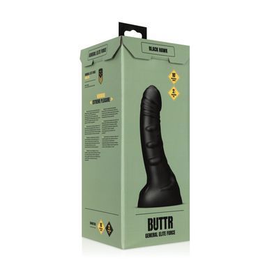Фалоімітатор з присоскою BUTTR Black Hawk Curved Anal Dildo (діаметр 6,9 см) зображення