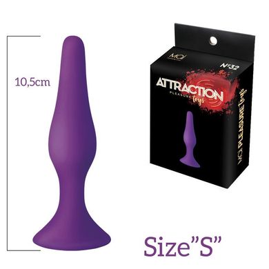 Анальная пробка на присоске MAI Attraction Toys №32 Purple (диаметр 2,5 см) картинка